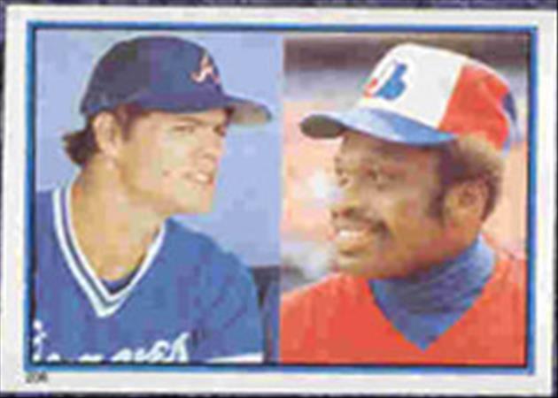 1983 Topps Baseball Stickers     206     Dale Murphy and#{Al Oliver